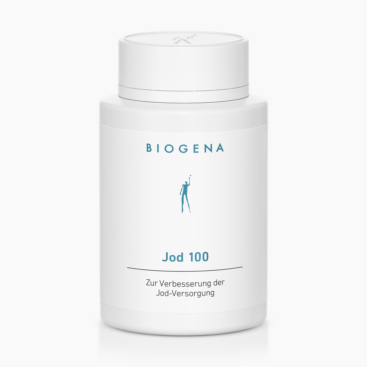 Biogena, Jod 100, Bouteille, blanc, Pour améliorer l’apport en iode