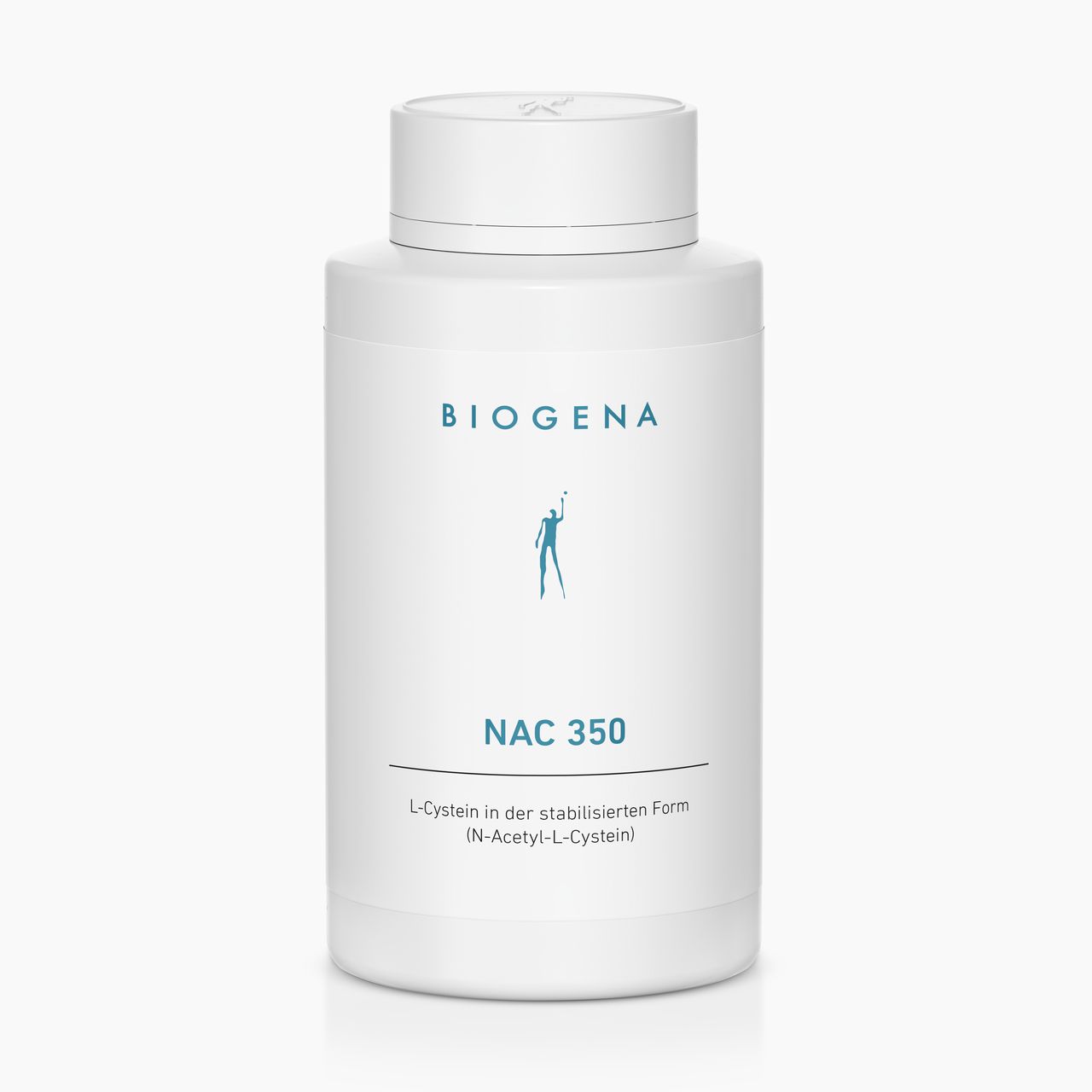 Biogena, NAC 350, Bottle, white, L-cysteine in the stabilised form (N-acetyl-L-cysteine)