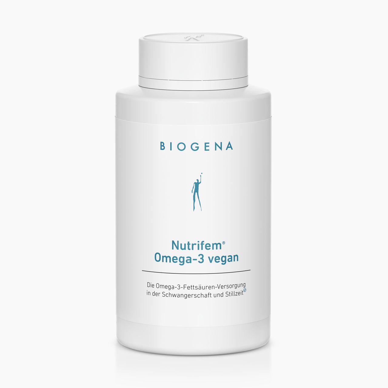 Biogena, Nutrifem® Omega-3 vegan, Flasche, weiß, Die Omega-3-Fettsäuren-Versorgung in der Schwangerschaft und Stillzeit®