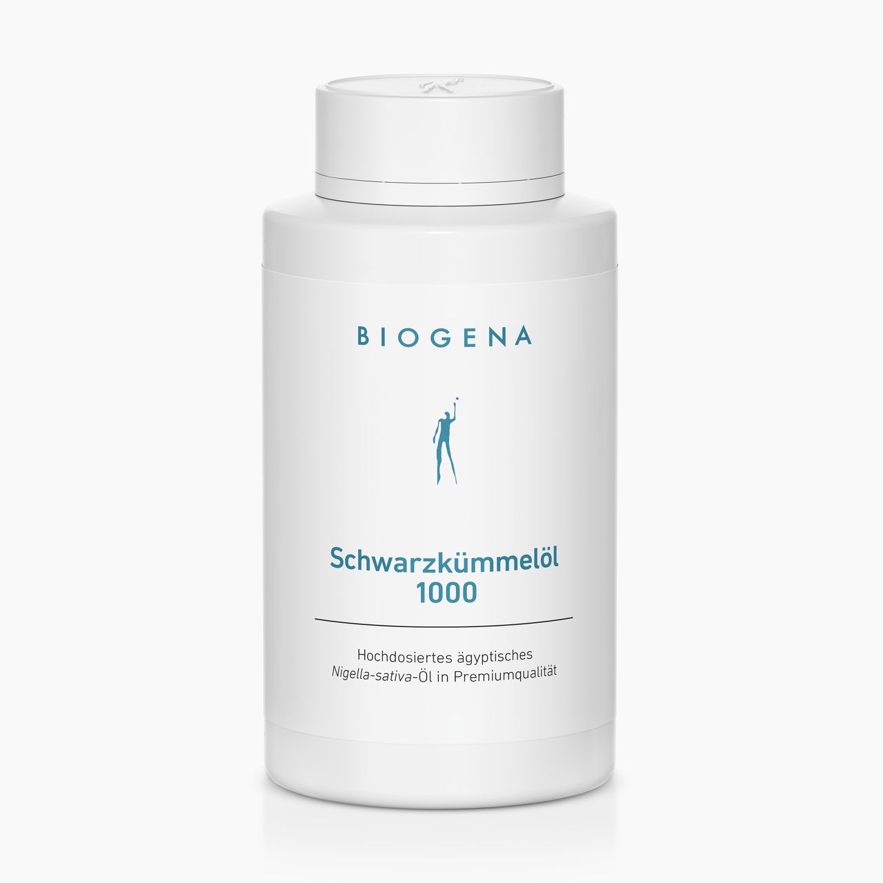 Biogena, Schwarzkümmelöl 1000, Flasche, weiß, Hochdosiertes ägyptisches Nigella-sativa-Öl in Premiumqualität