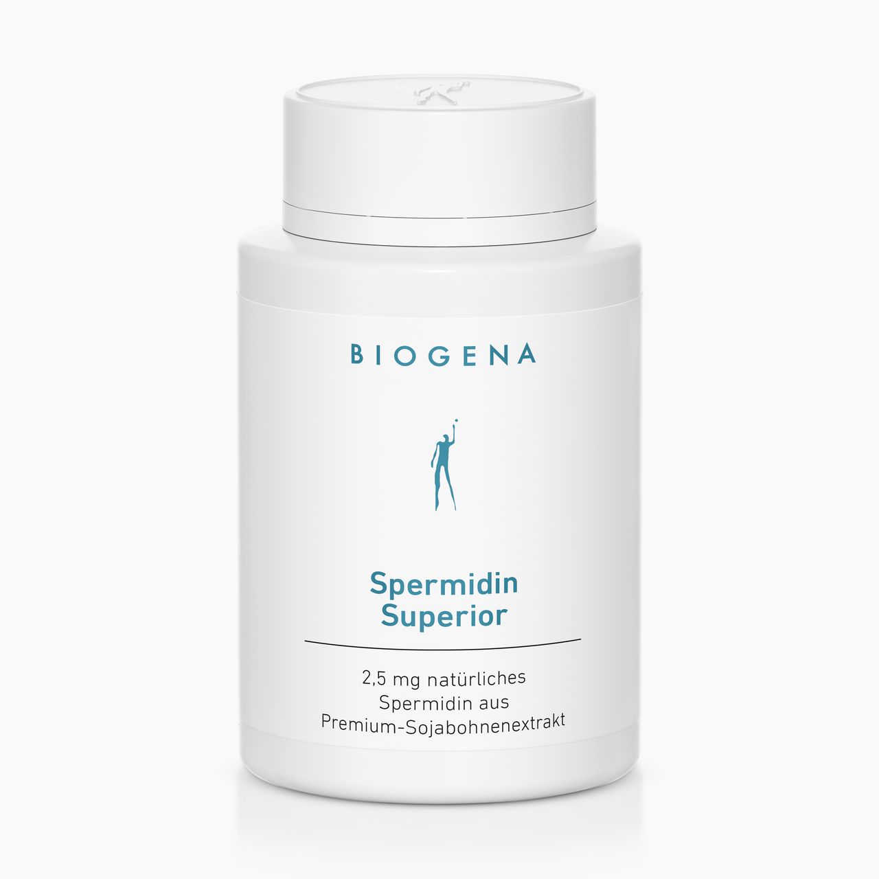 Biogena, Spermidin Superior, Bottle, white, 2.5 mg natural spermidine from premium soya bean extract