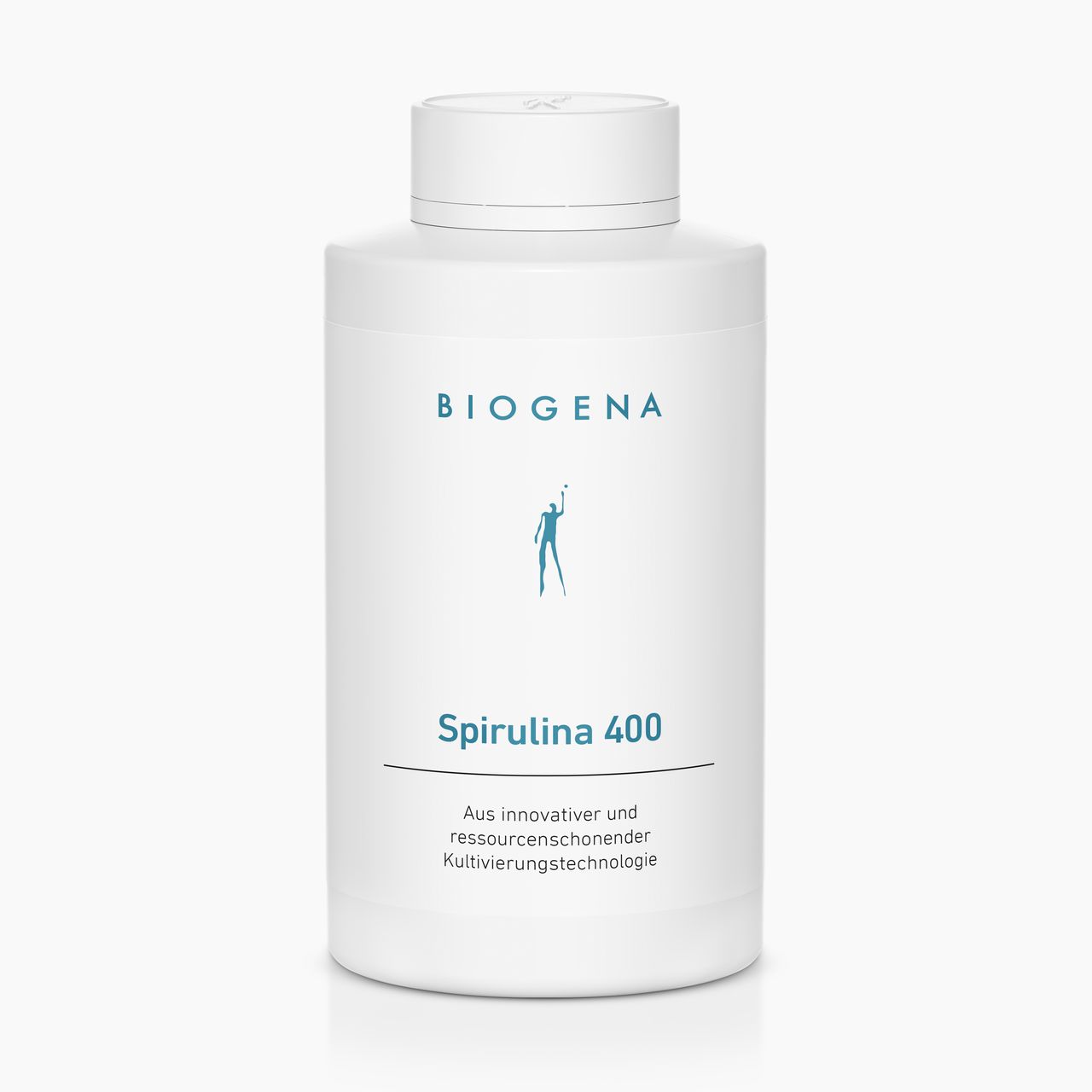 Biogena, Spirulina 400, Bottle, white, From innovative and resource-conserving cultivation technology