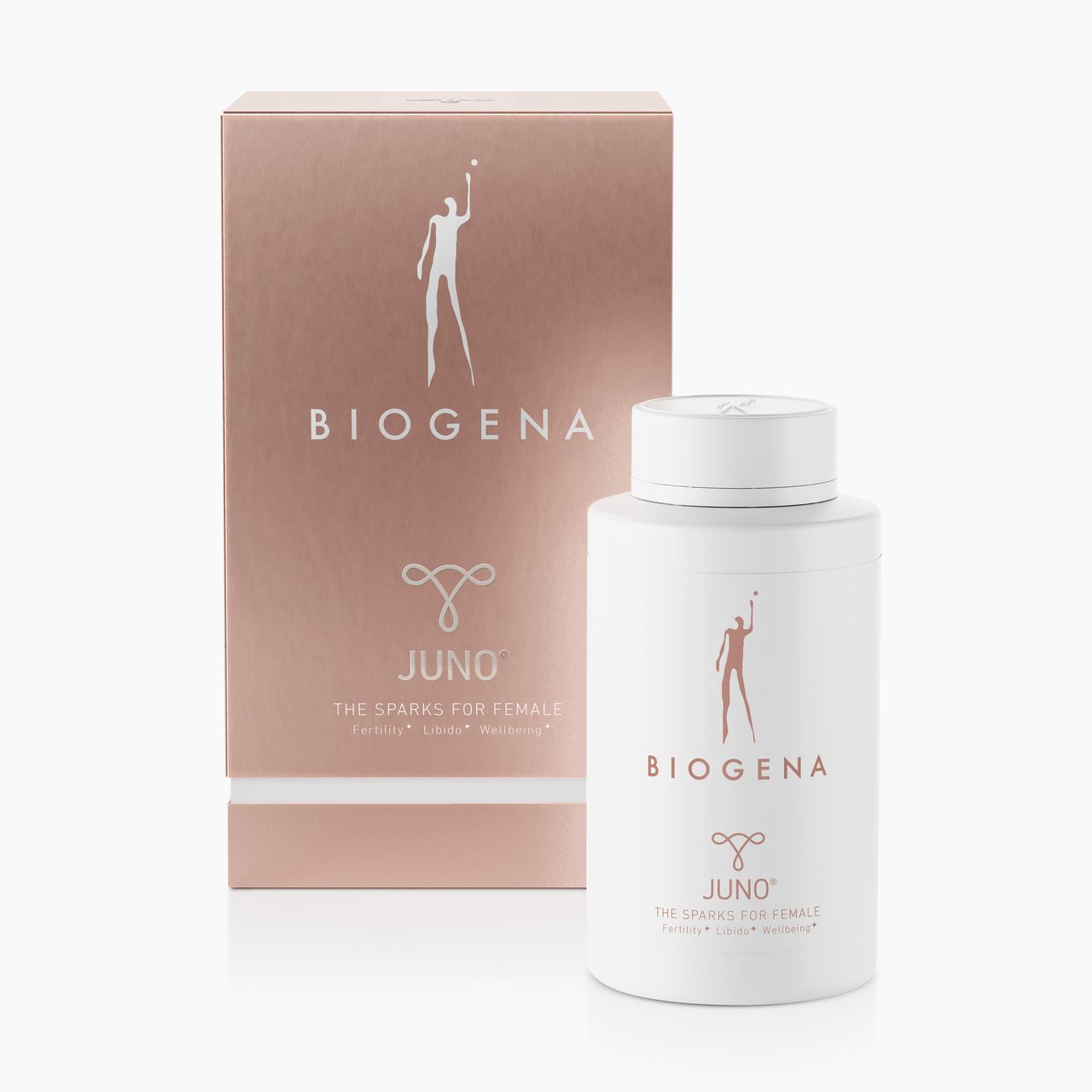 Biogena, JUNO®, Bottle, white, THE SPARKS FOR FEMALE Fertility + Libido + Wellbeing