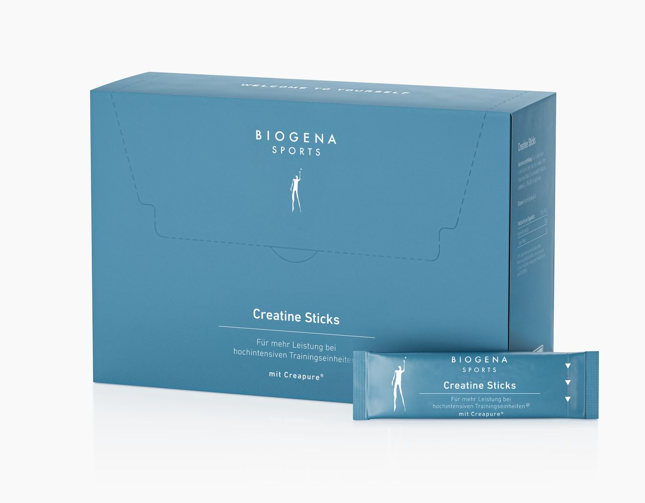 Biogena Sports, Creatine Sticks, Cartone, petrolio, Per maggiori prestazioni durante sessioni di allenamento ad alta intensità; con Creapure®