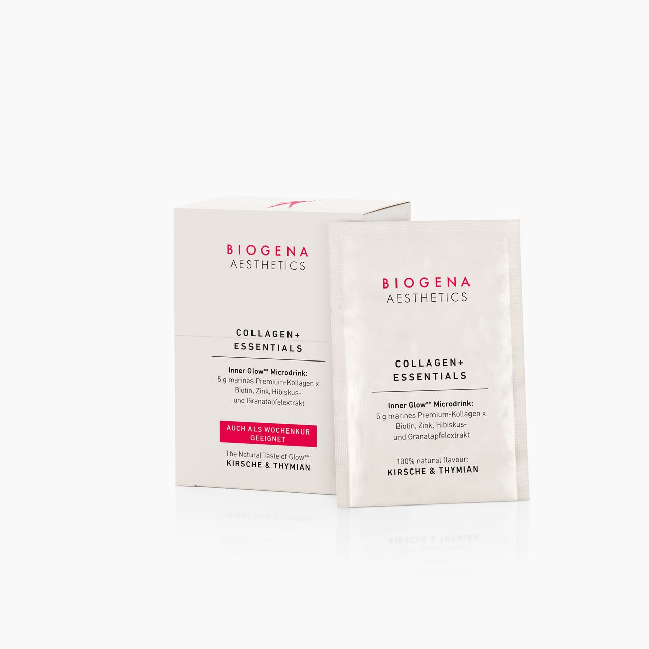 Biogena Aesthetics, COLLAGEN+ ESSENTIALS, Sachet, white, Inner Glow** Microdrink: