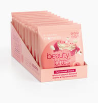 BIOGENA moments beauty bites, Displaykarton mit Einzelbeuteln, rosa Verpackung