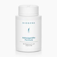 Biogena, Ashwagandha Formula, Flasche, weiß, Mit Magnesium und Vitamin B6