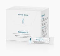 Biogena, Basogena® 5, Carton, white, Alkaline powder in practical sticks for daily intake of valuable bases