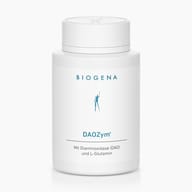 Biogena, DAOZym®, Flasche, weiß, Mit Diaminoxidase (DAO) und L-Glutamin