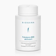 Biogena, Folsäure 800 aktiviert, Flasche, weiß, Unterstützt die Blutbildung, verringert Müdigkeit & Erschöpfung®