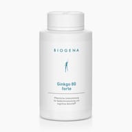 Biogena, Ginkgo 80 forte, Bottle, white, Herbal support for memory performance and cognitive activity®