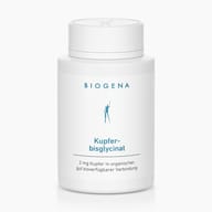 Biogena, Kupfer-bisglycinat, Bottle, white, 2 mg copper in an organic, well bioavailable compound