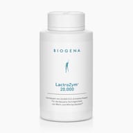 Biogena, LactroZym® 20.000, Bottle, white, High-dose with 20,000 FCC units/capsule For better tolerance of milk and dairy products®