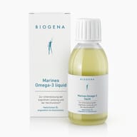Biogena, Marines Omega-3 liquid, Bottle, white, For supporting cognitive performance and heart function® Natural oil, pleasant in taste.