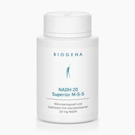 Biogena, NADH 20 Superior M-S-S, Bottle, white, Microencapsulated and stabilised with standardised 20 mg NADH