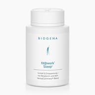 Biogena, fit@work® Sleep®, Flasche, weiß, Schlaf & Entspannung – mit Melatonin und dem HerbalCalmness®-Blend