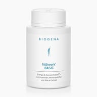 Biogena, fit@work® BASIC, Bouteille, blanc, Énergie & concentration® – avec vitamines, minéraux et extrait de maca