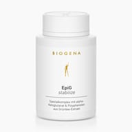 Biogena, EpiG stabilize, Bottle, white, Special complex with alpha-ketoglutarate & polyphenols from green tea extract