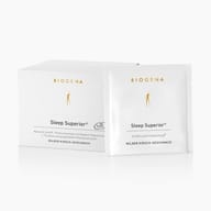 BIOGENA Sleep Superior® premium complex with Magtein® magnesium L-threonate and selected plant extracts for sleep and relaxation. Sachet with a mild cherry flavor.