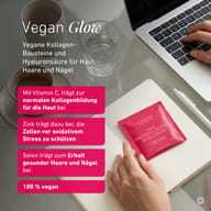 Vizual prikazuje BIOGENA standarde kvalitete: patentirane sirovine, znanstveno ispitane formule, razvoj od strane stručnjaka, proizvodnju u Austriji, laboratorijski provjerenu kvalitetu i proizvode bez umjetnih aditiva.