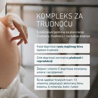 BIOGENA Nutrifem® Basic na okres planowania ciąży, ciąży i karmienia piersią. Z folianem, cynkiem, żelazem, witaminą C oraz szeroką gamą witamin, minerałów, choliny i luteiny.