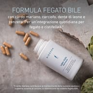 BIOGENA Leber Galle Formula con capsule e carciofo. Con cardo mariano, carciofo, tarassaco e zenzero per l’integrazione quotidiana a supporto di fegato e cistifellea.