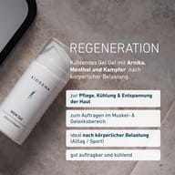 BIOGENA MSM Gel mit Arnika, Menthol und Kampfer zur Pflege, Kühlung und Entspannung der Haut. Zum Auftragen im Muskel- und Gelenkbereich, ideal nach körperlicher Belastung.