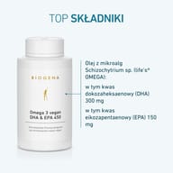 Omega 3 wegańskie DHA i EPA 450