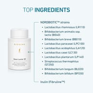 BIOGENA Omni Lactis® 20 with 10 scientifically tested bacterial strains and inulin from chicory root.