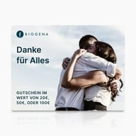 BIOGENA Geschenkkarte, Text Ďakujeme za všetko, umarmendes Paar, Himmel, Spiegelung