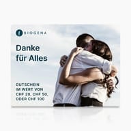 BIOGENA Geschenkkarte, Text Grazie di tutto, umarmendes Paar, Himmel