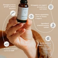 Gocce BIOGENA PETS per le articolazioni con i loro vantaggi: dosaggio preciso, ingredienti scientificamente validati, alta digeribilità e produzione in Austria.