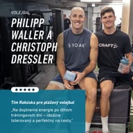 Plážoví volejbalisti Philipp Waller a Christoph Dressler s produktom BIOGENA SPORTS. Oceňujú ho na doplnenie energie po dlhom tréningovom dni a praktické použitie na cestách.