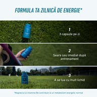 Mod de utilizare BIOGENA SPORTS Kalium Magnesium Taurin: luați 3 capsule pe zi, seara sau imediat după antrenament, cu o cantitate suficientă de lichid.