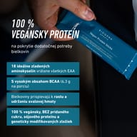 BIOGENA SPORTS Vegan Protein Sticks sú 100 % vegánsky proteín s 18 aminokyselinami, všetkými EAA a 6,3 g BCAA na porciu. Bielkoviny prispievajú k rastu a udržaniu svalovej hmoty.