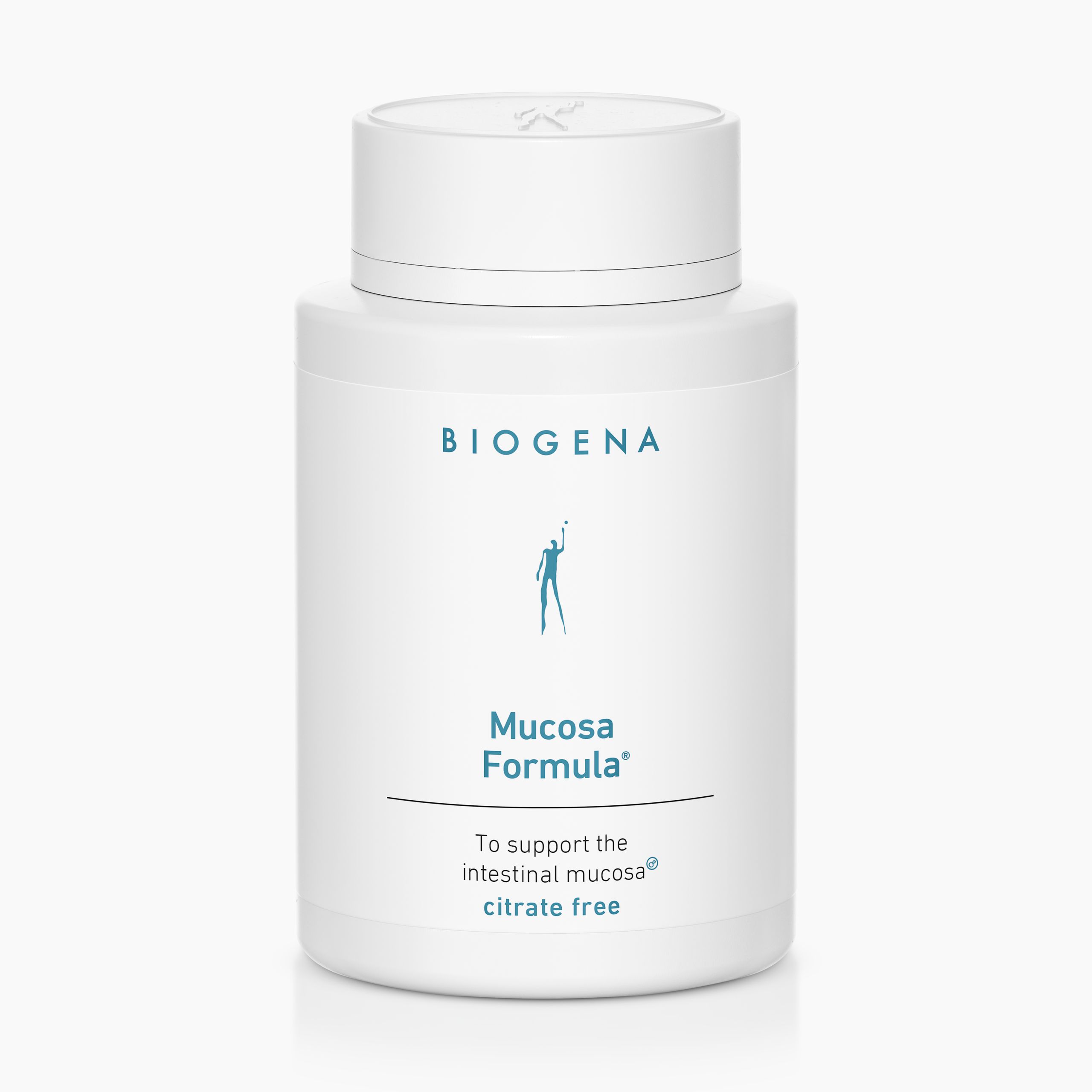 Biogena, Mucosa Formula®, Bottle, white, To support the intestinal mucosa® citrate free