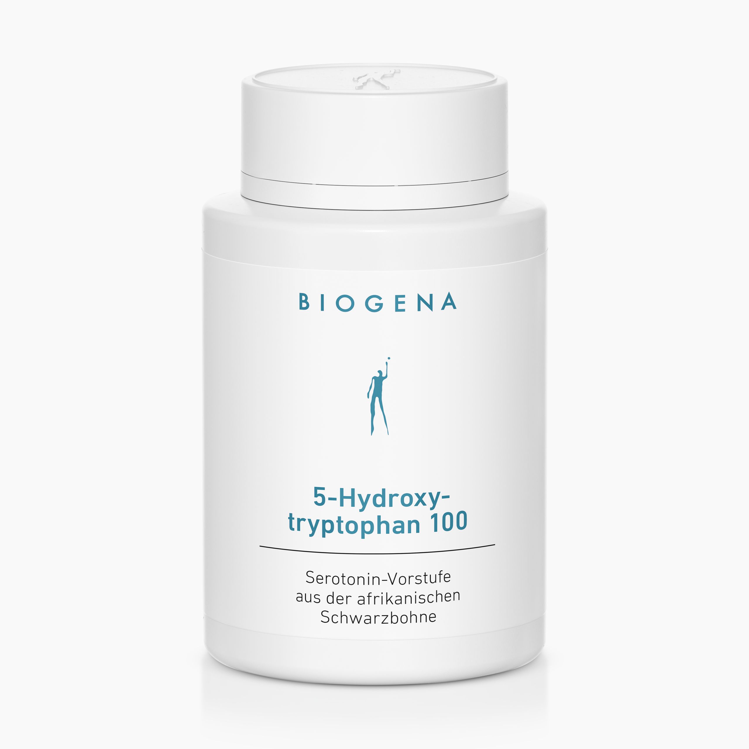 Biogena, 5-Hydroxy-tryptophan 100, Bottle, white, Serotonin precursor from the African black bean