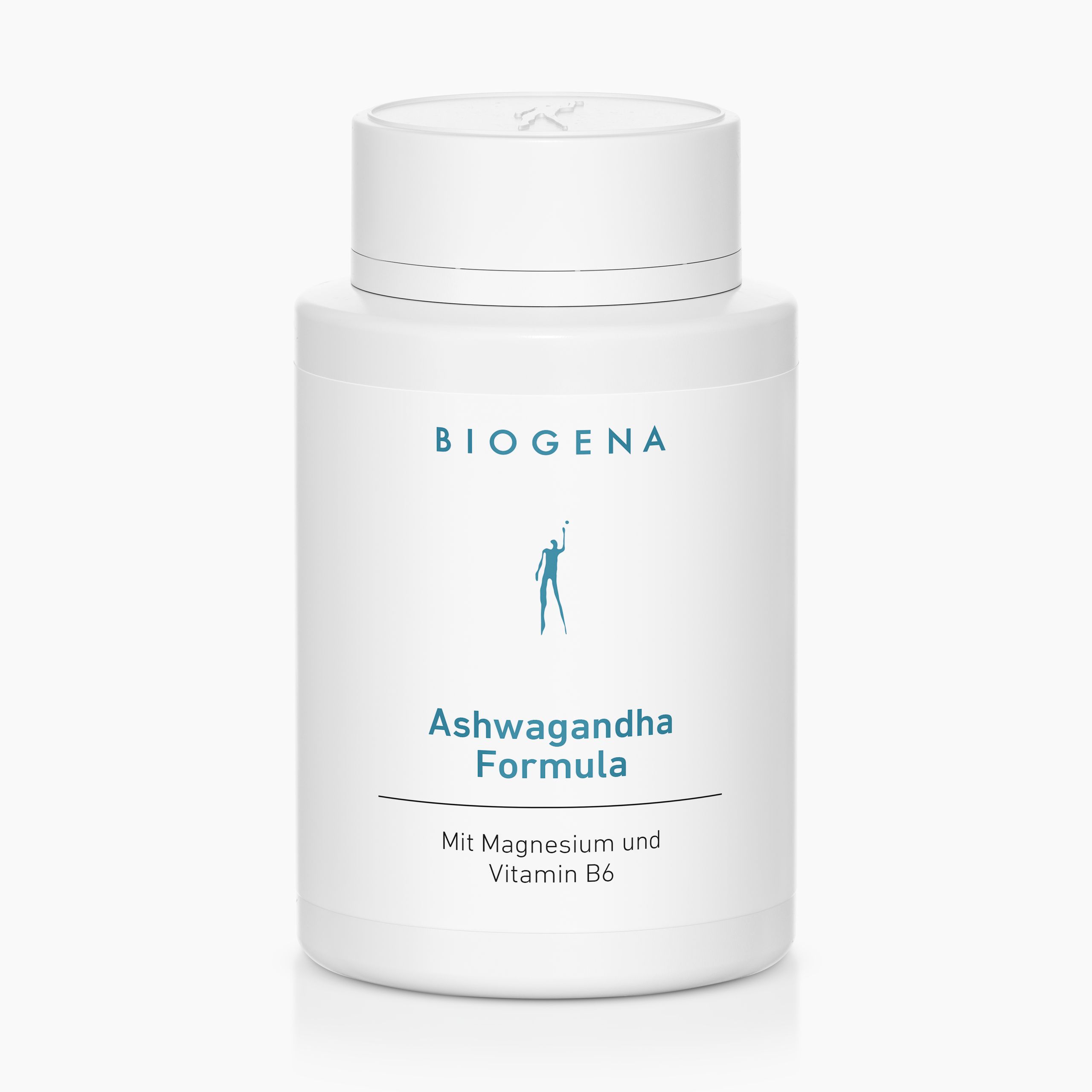 Biogena, Ashwagandha Formula, Flasche, weiß, Mit Magnesium und Vitamin B6