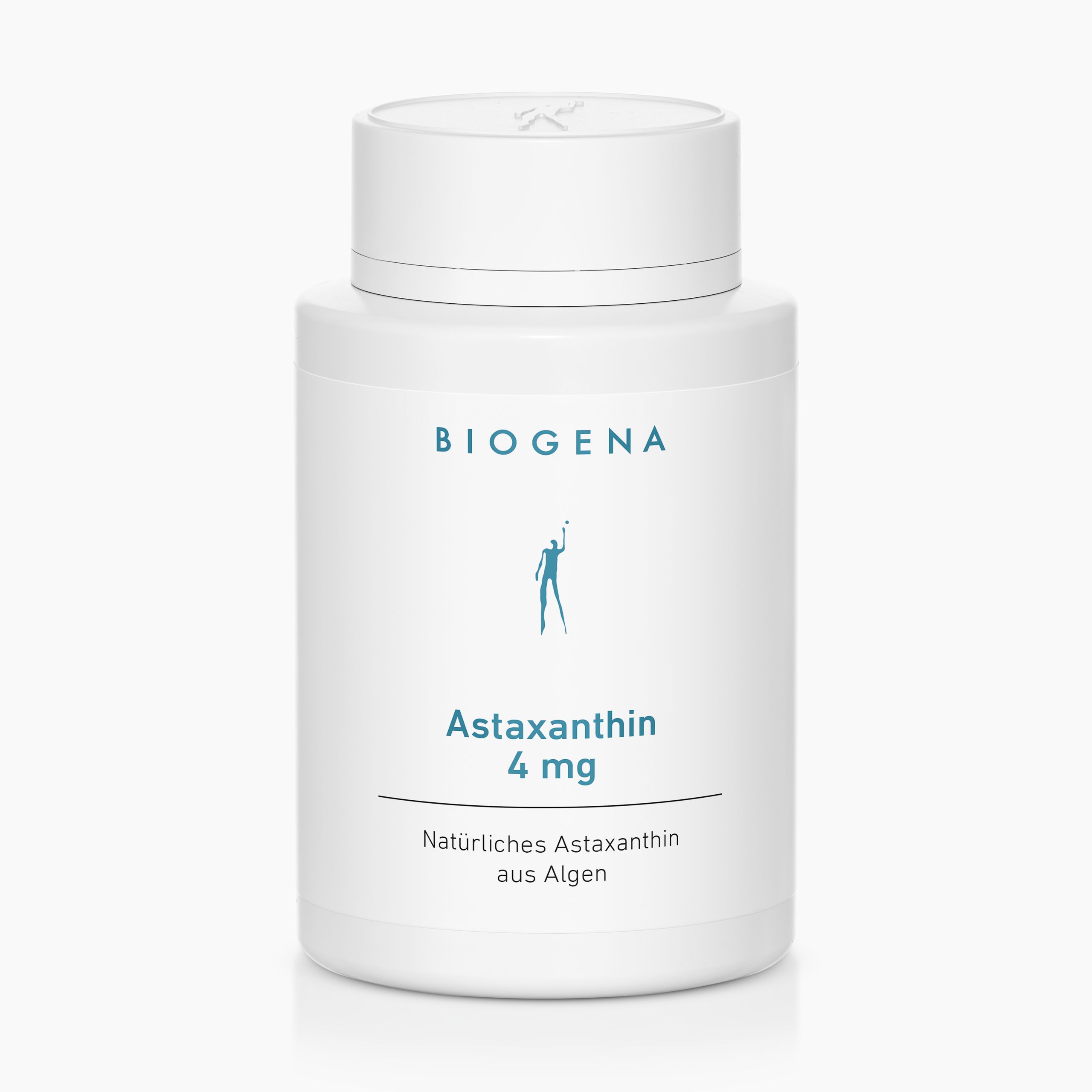 Biogena, Astaxanthin 4 mg, Bottiglia, bianco, Astaxantina naturale da alghe