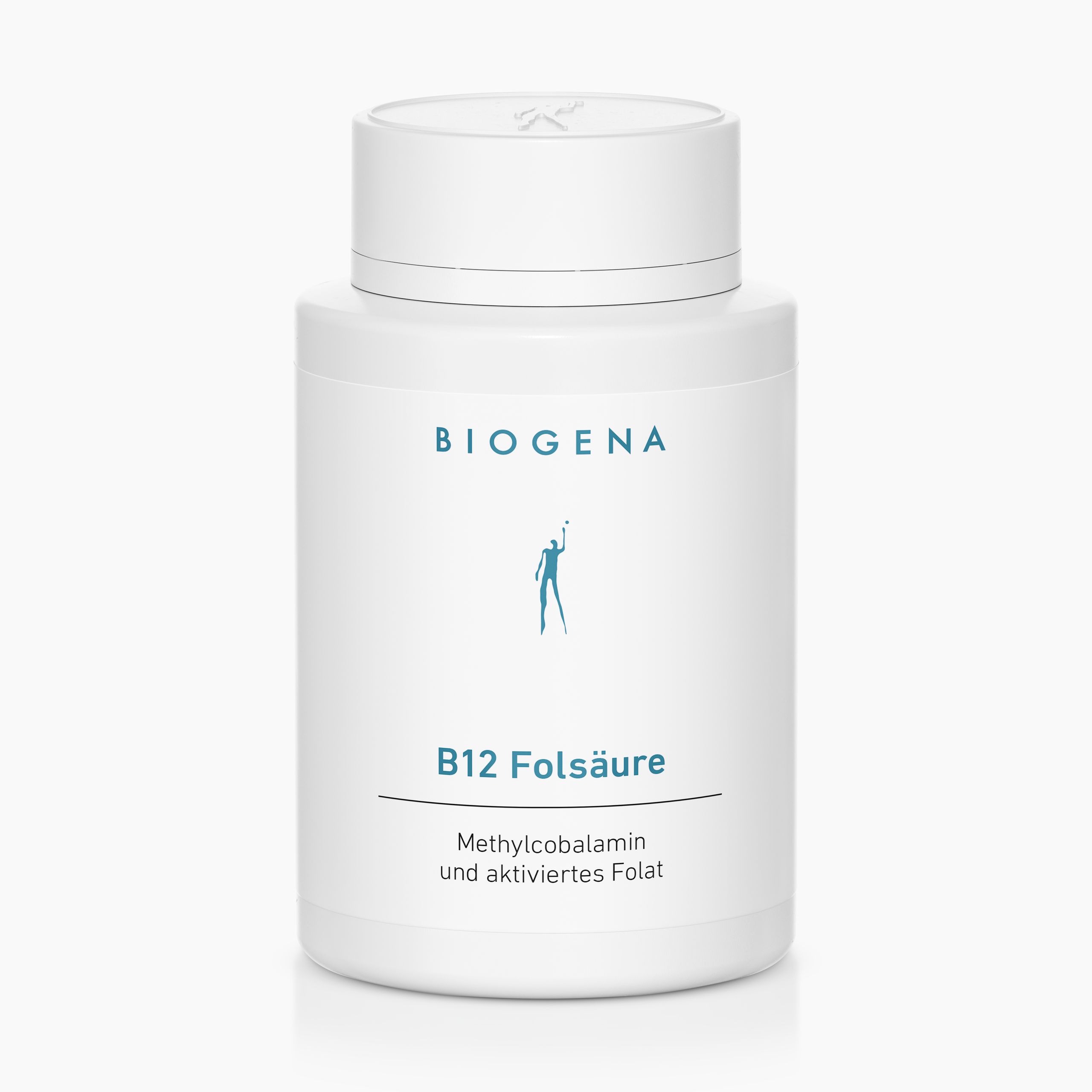 Biogena, B12 Folsäure, Bouteille, blanc, Méthylcobalamine et folate activé