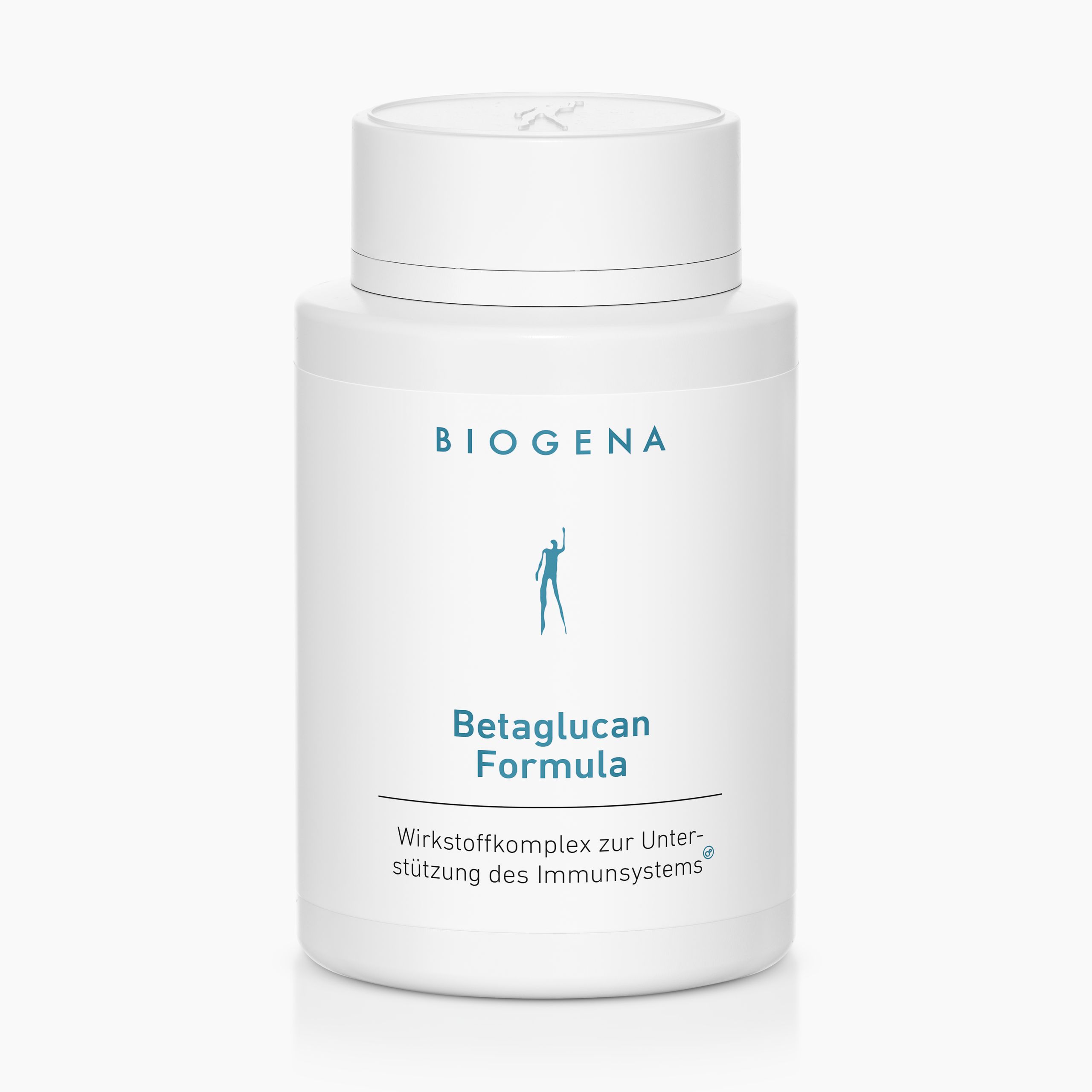 Biogena, Betaglucan Formula, Botella, blanco, Complejo de principios activos para apoyar el sistema inmunitario