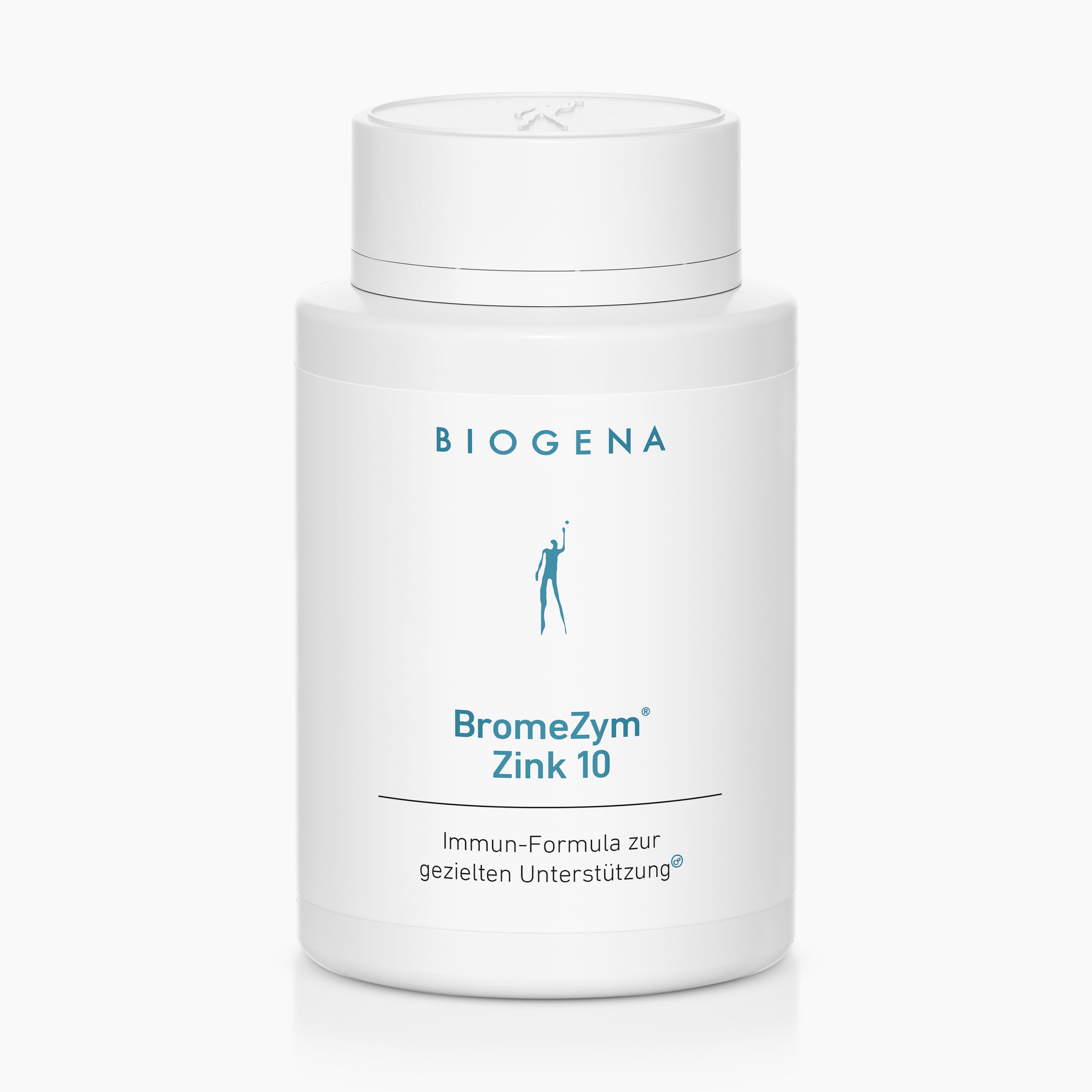 Biogena, BromeZym® Zink 10, Bottle, white, Immune formula for targeted support®