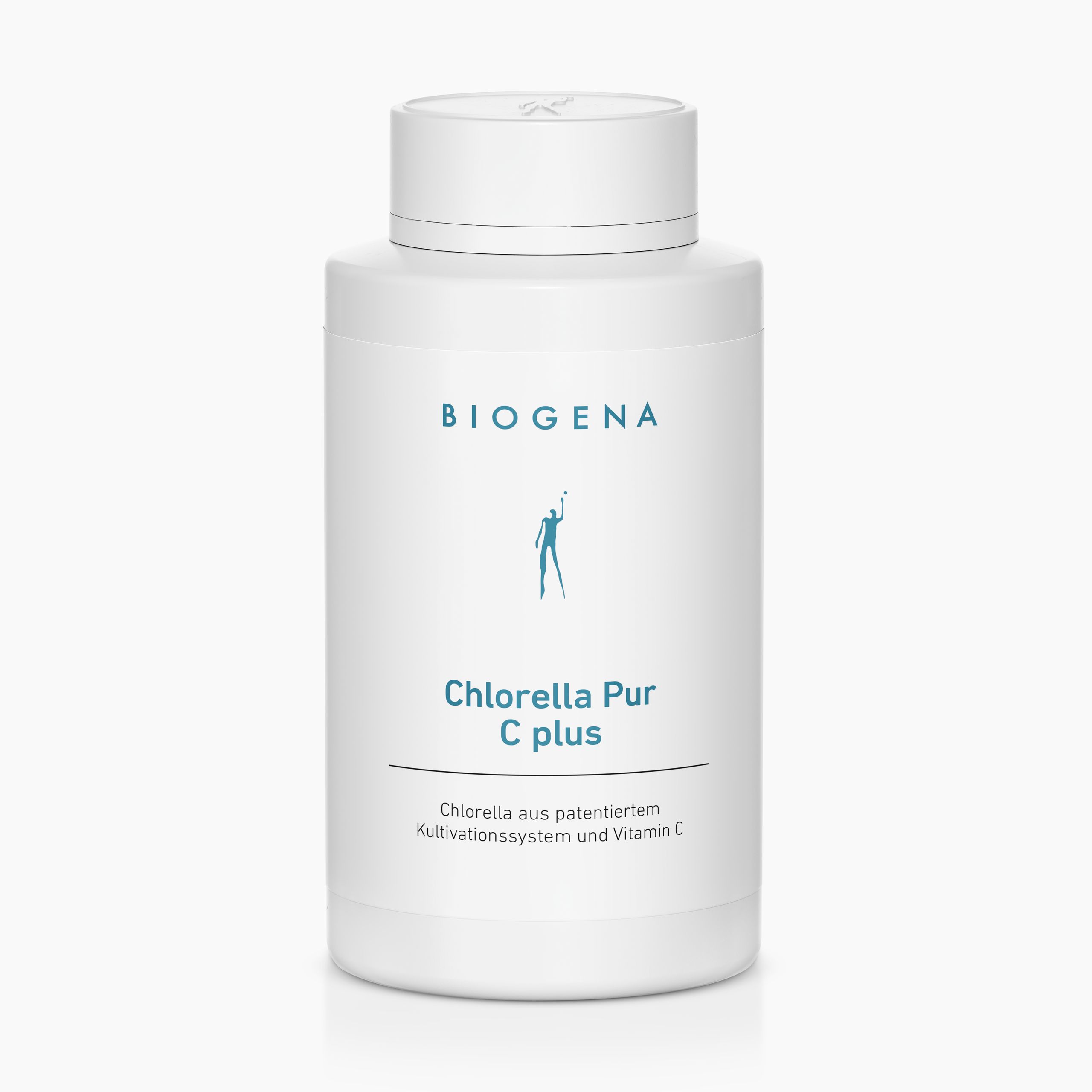Biogena, Chlorella Pur C plus, Bottle, white, Chlorella from patented cultivation system and vitamin C