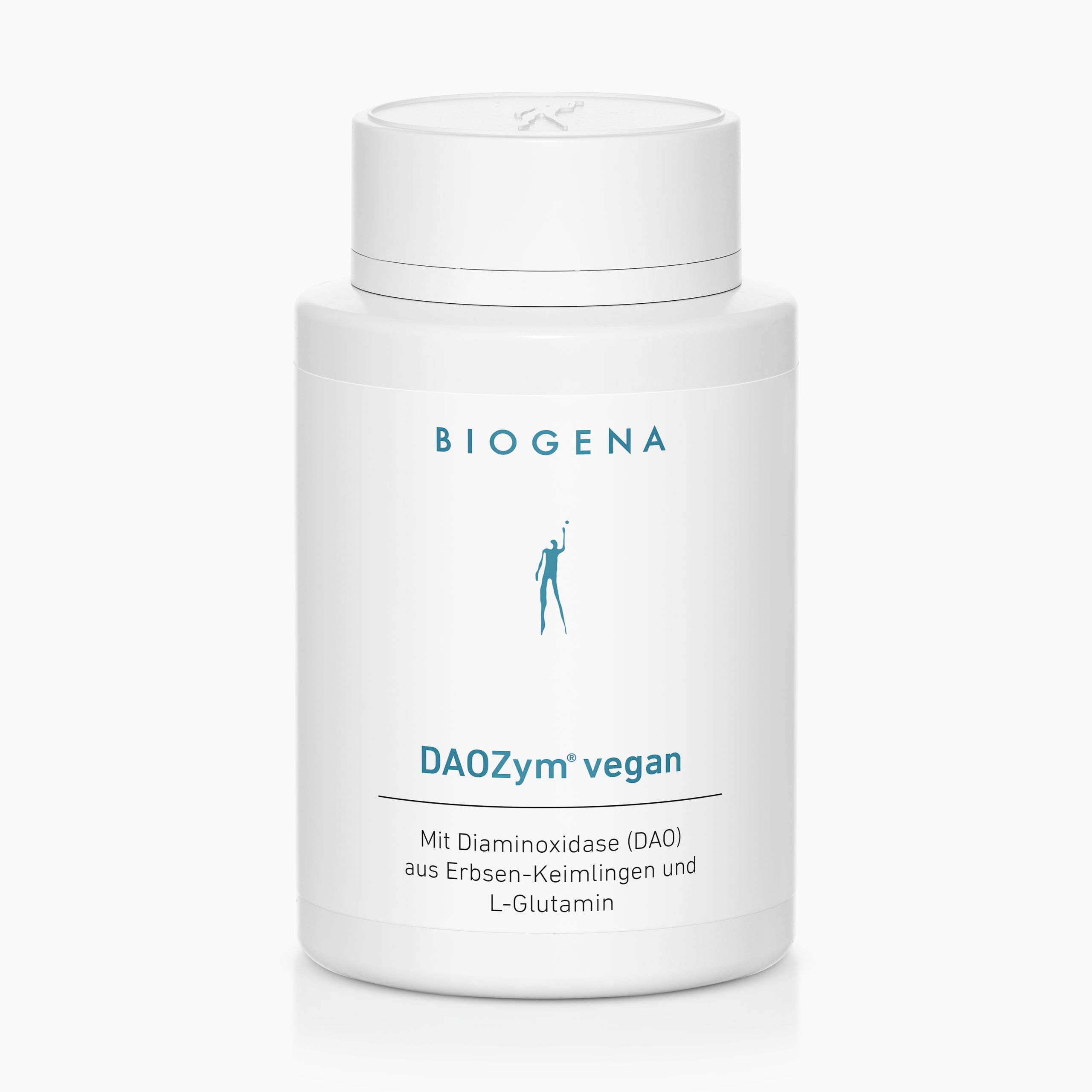 Biogena, DAOZym® vegan, Flasche, weiß, Mit Diaminoxidase (DAO) aus Erbsen-Keimlingen und L-Glutamin