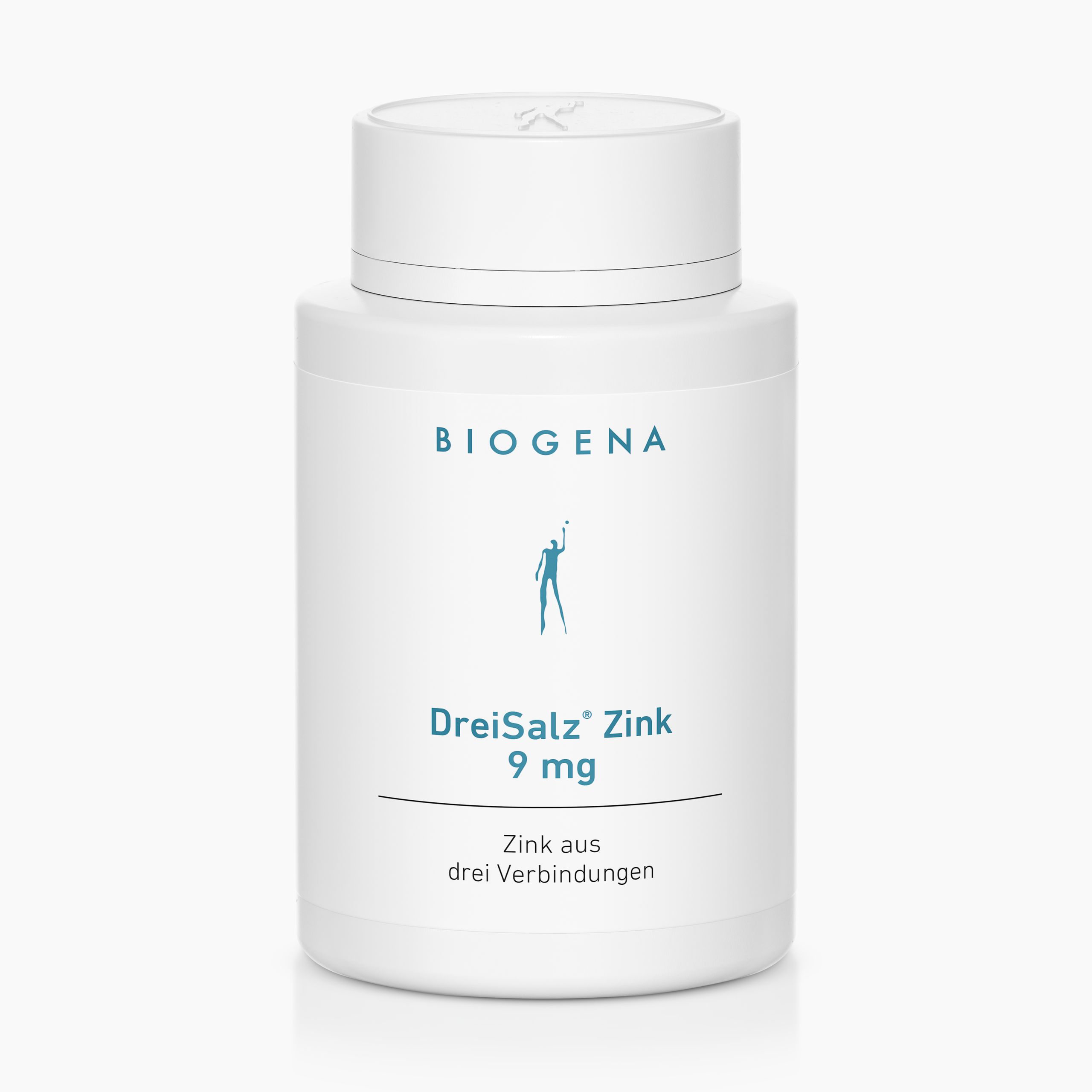 Biogena, DreiSalz® Zink 9 mg, Flasche, weiß, Zink aus drei Verbindungen