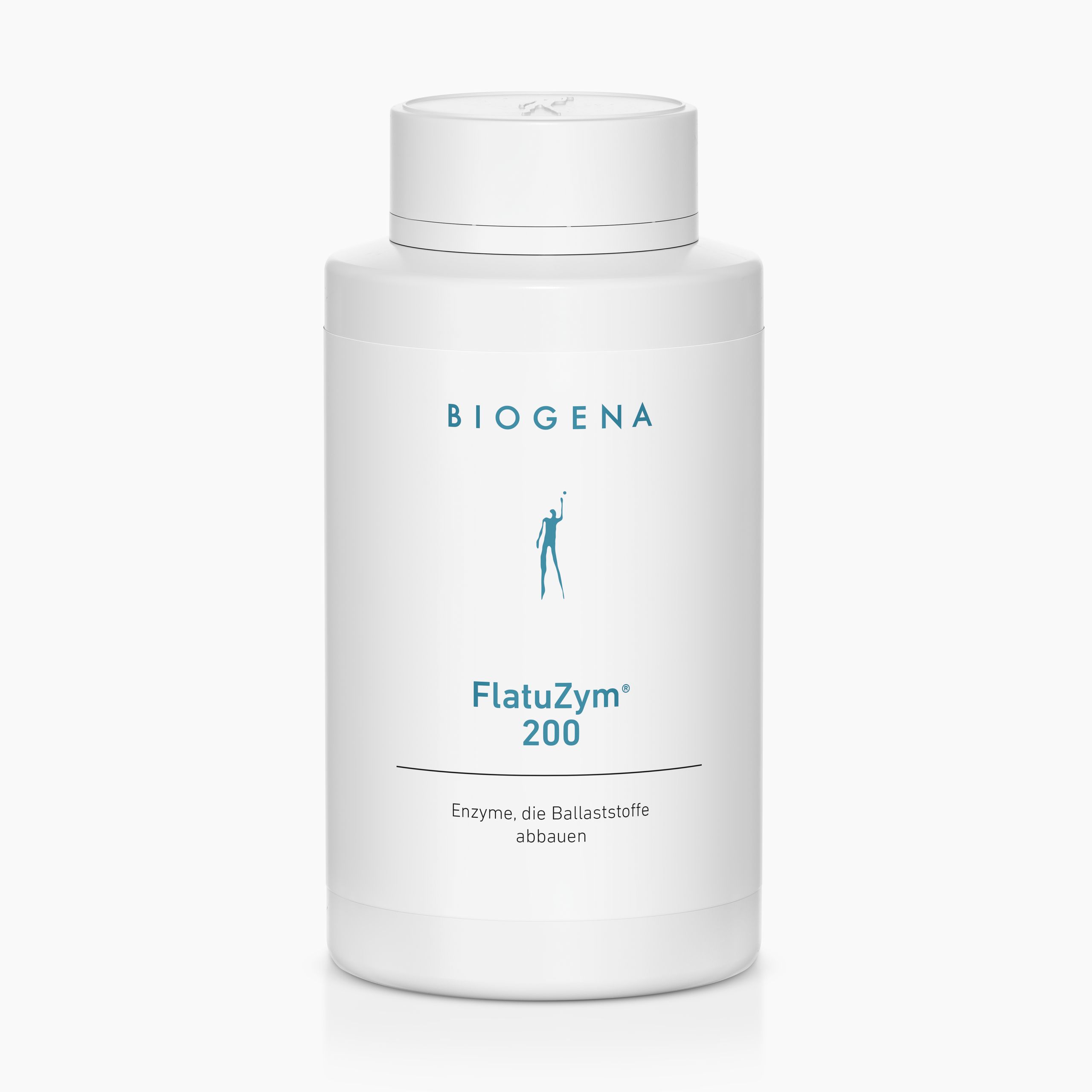 Biogena, FlatuZym® 200, Flasche, weiß, Enzyme, die Ballaststoffe abbauen