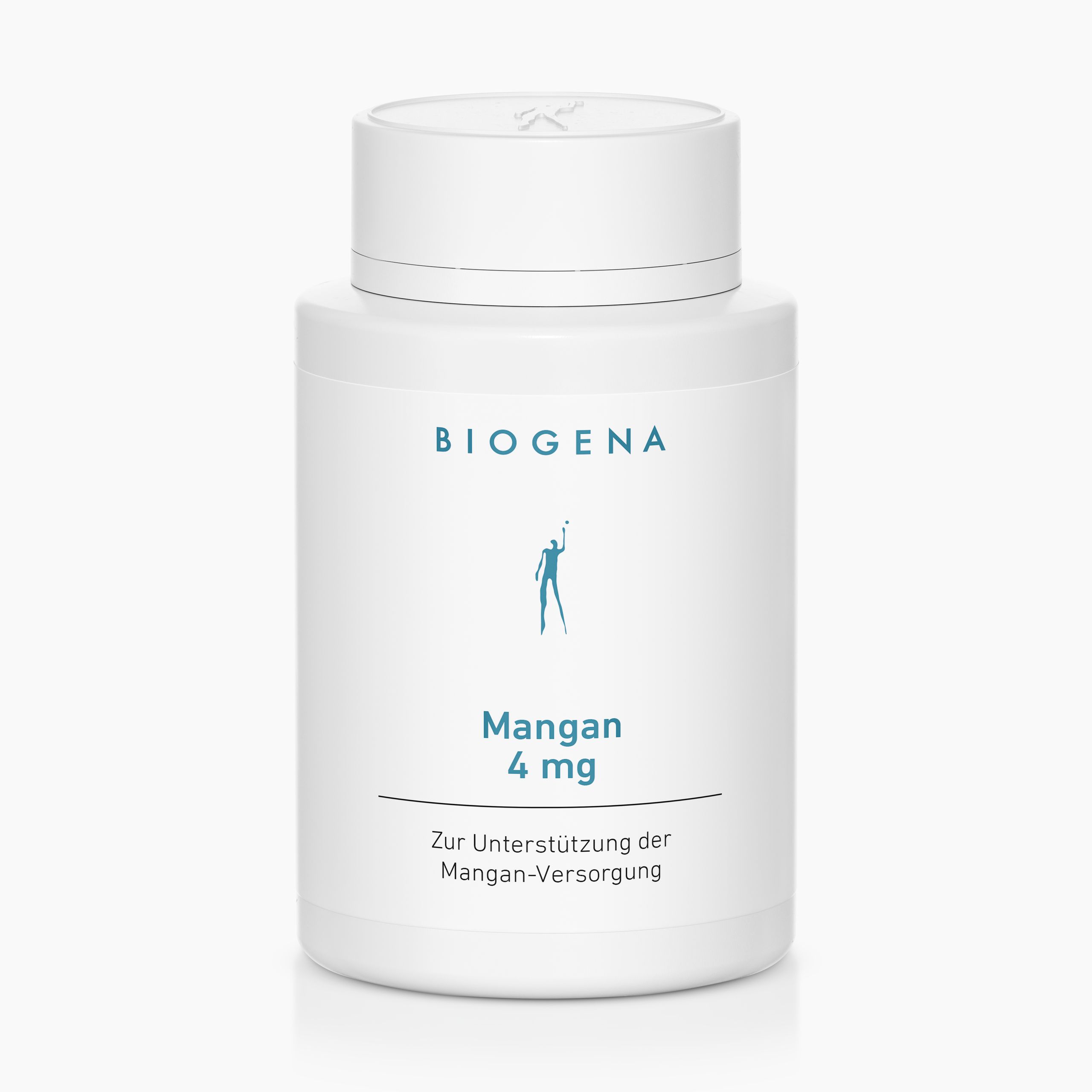 Biogena, Mangan 4 mg, Bottle, white, For supporting manganese supply