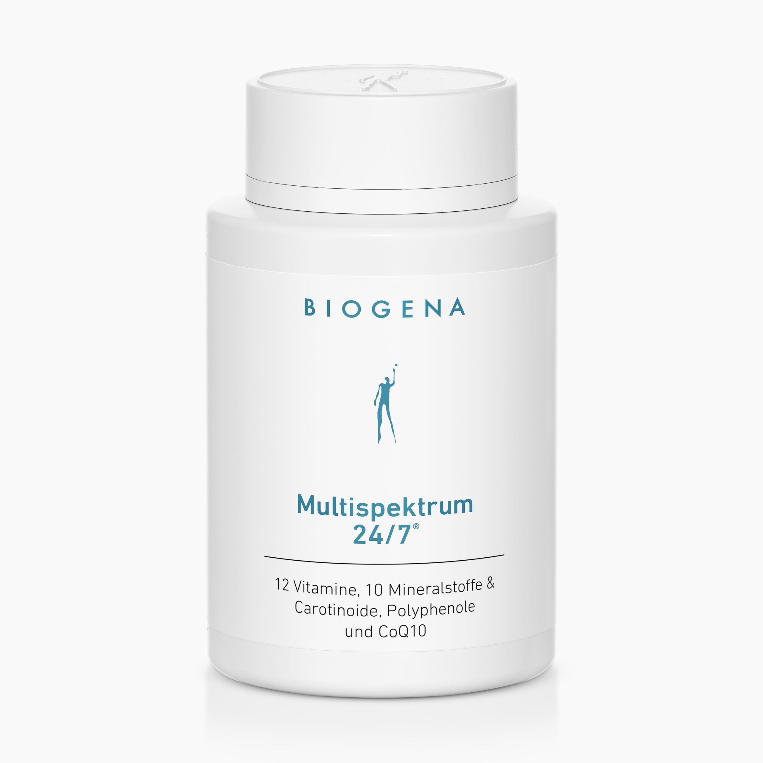 Biogena, Multispektrum 24/7®, Flasche, weiß, 12 Vitamine, 10 Mineralstoffe & Carotinoide, Polyphenole und CoQ10