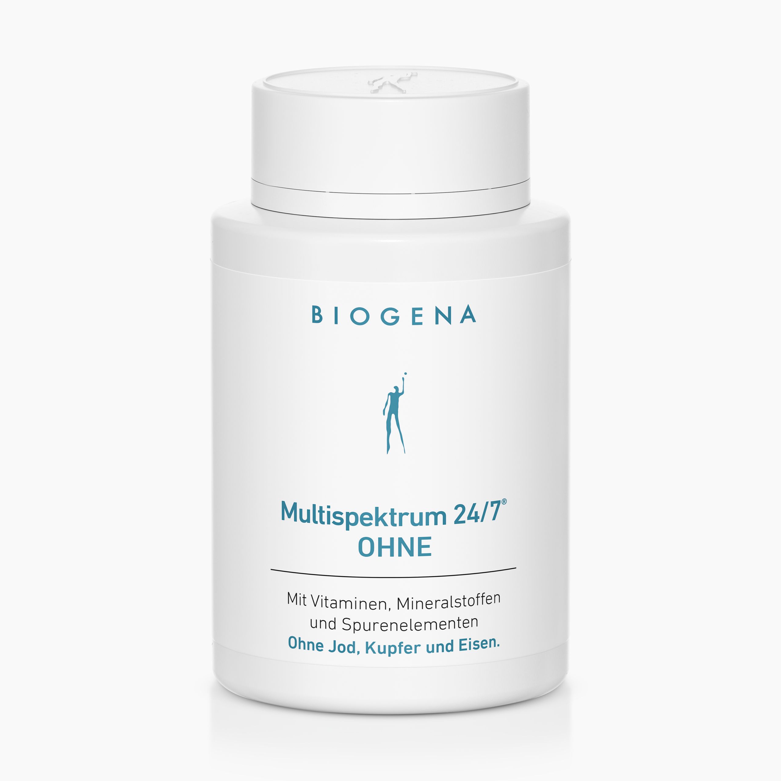 Biogena, Multispektrum 24/7® OHNE, Botella, blanco, Con vitaminas, minerales y oligoelementos; Sin yodo, cobre y hierro.