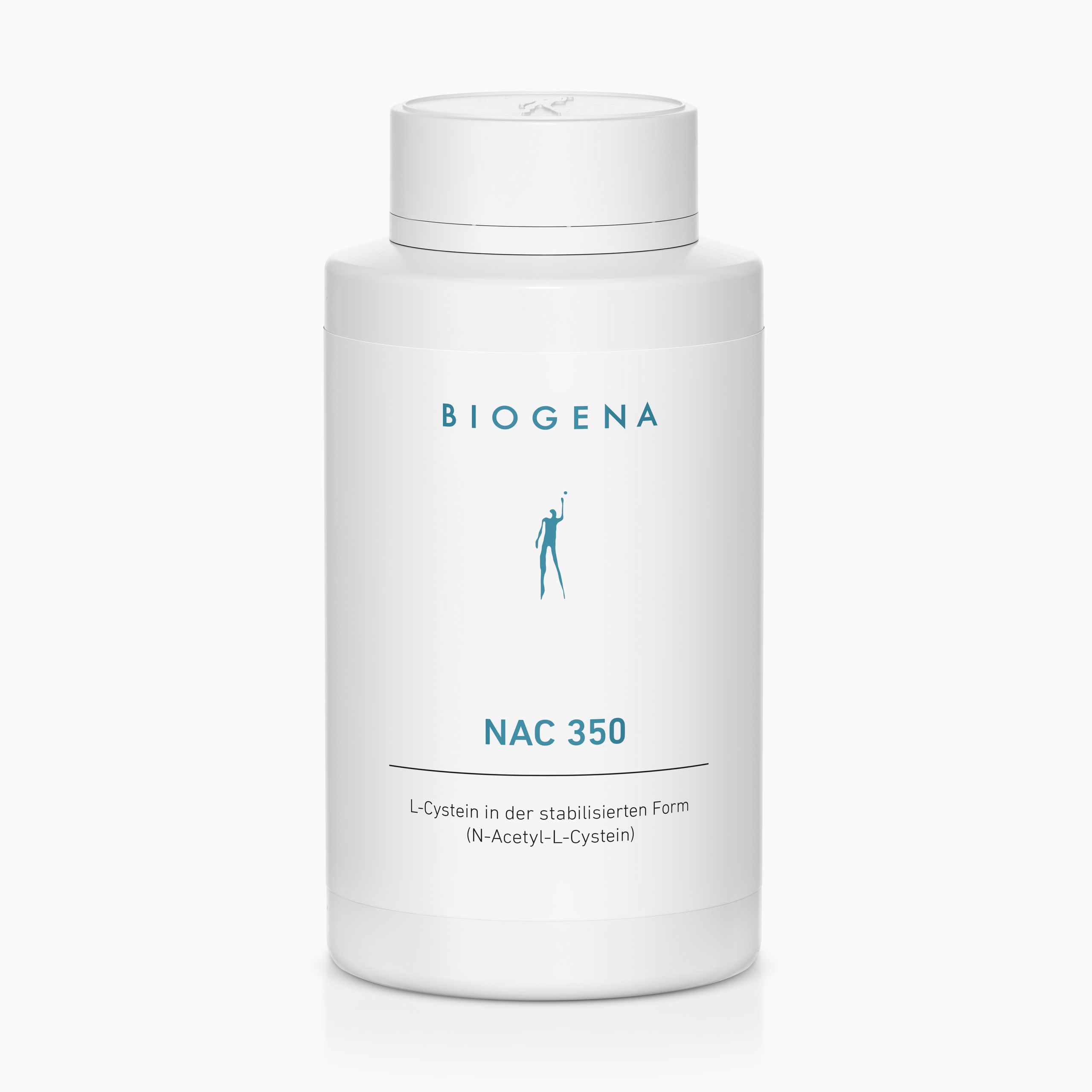 Biogena, NAC 350, Bottle, white, L-cysteine in the stabilised form (N-acetyl-L-cysteine)